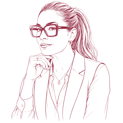 Illustrative Profilzeichnung von Ninon